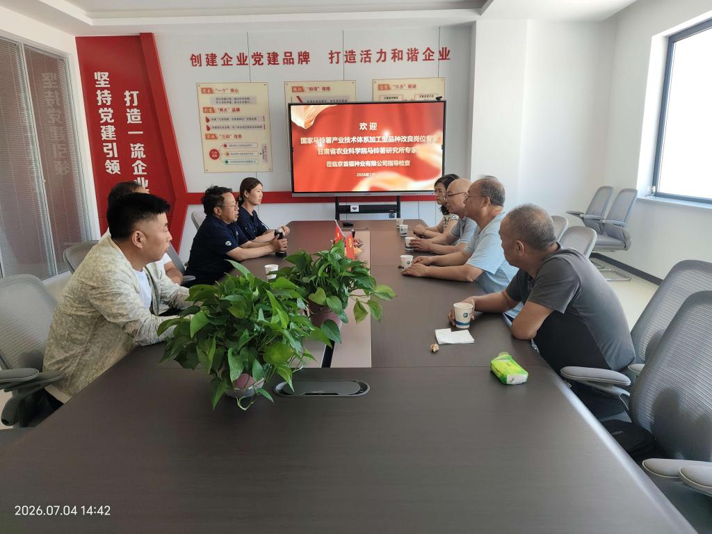 国家马铃薯产业技术体系加工型品种改良岗位团队赴西和、静宁开展晚疫病调查及产业专项调研